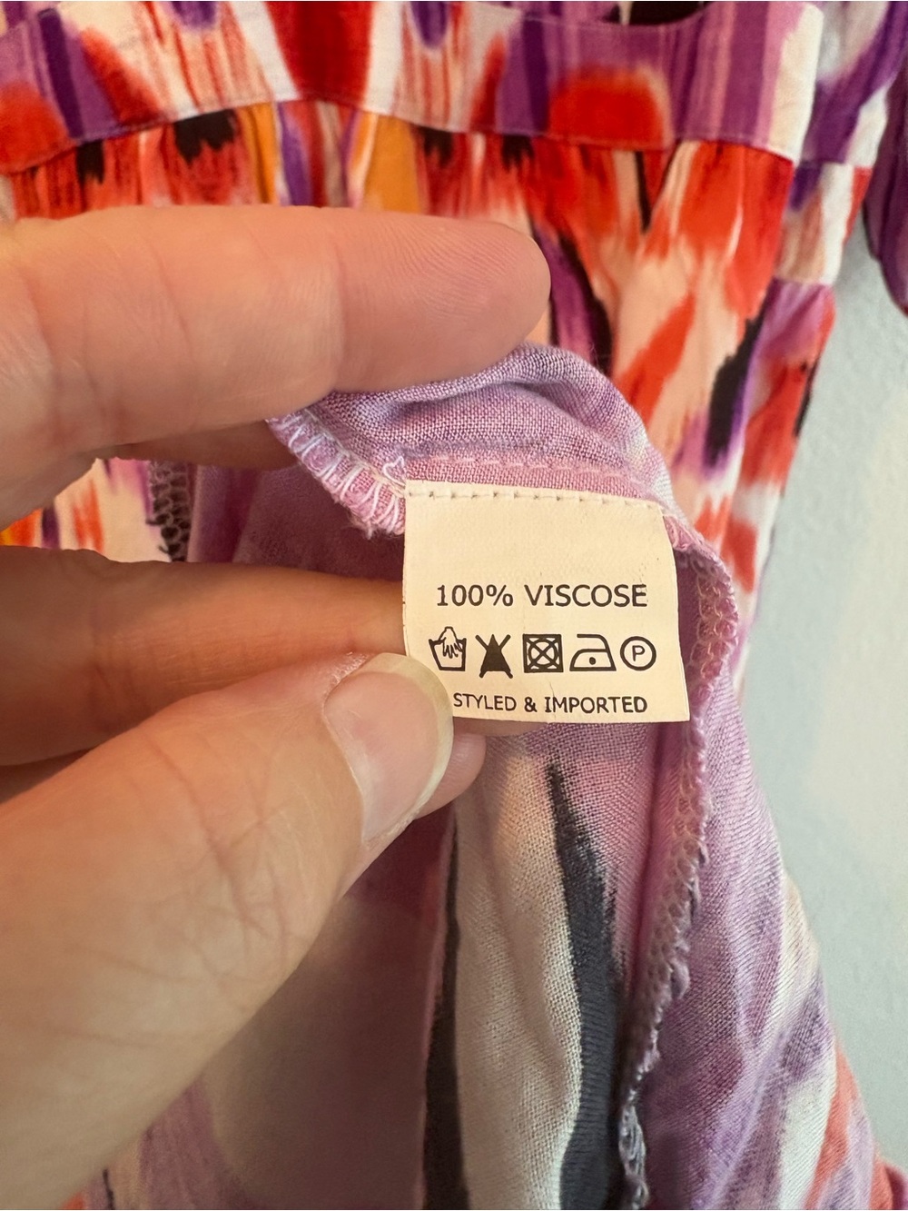 Vibrant Colorful Yady Veronica Gypsy Red & Purple Print Maximilist Midi Dress - Picture 3 of 5